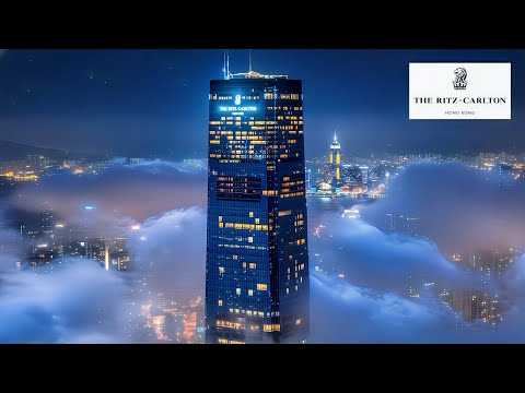 Das Ritz-Carlton Hong Kong, eines der höchsten Hotels der Welt, über den Wolken