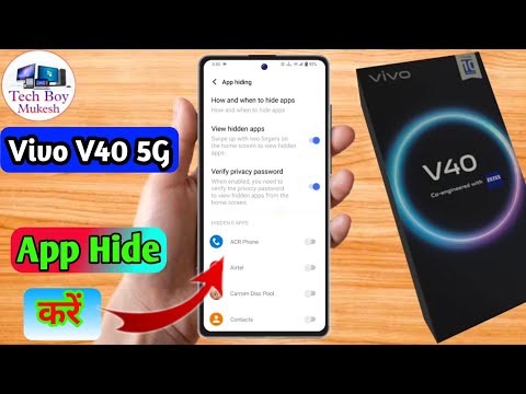 how to hide app in vivo v40, vivo v40 app hide kaise kare