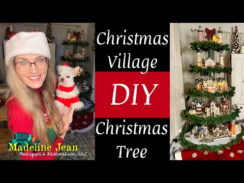 DIY Christmas Village Christmas Tree