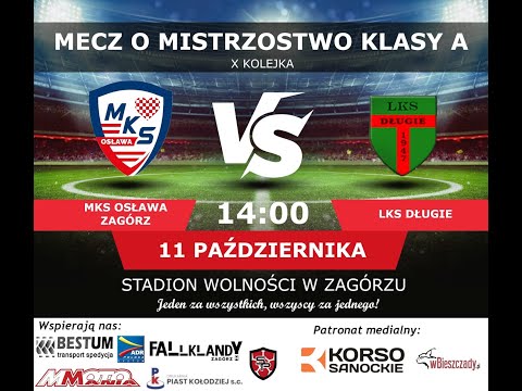 MKS OSŁAWA 1-4 LKS DŁUGIE SKRÓT MECZU 11.10.20