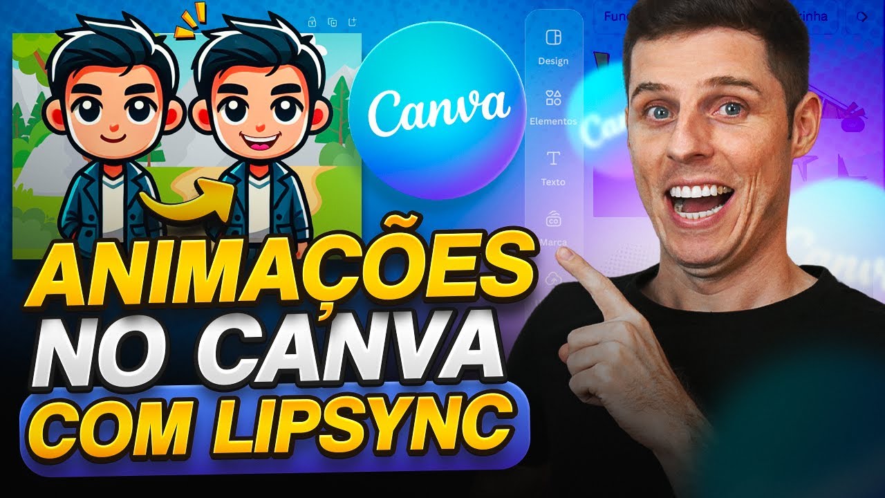 ⭐ Como Criar Animações Falantes usando o Canva! Crie Personagens Incríveis