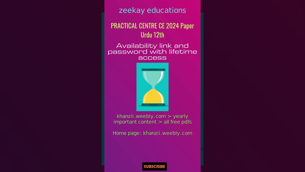 XII URDU Practical Centre CE 2024 (PDF Download)