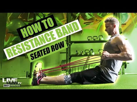 How To Do A RESISTANCE BAND SEATED ROW | Exercise Demonstration Video and Guide