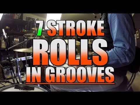 Drum Lessons -  7 Stroke Rolls In Grooves