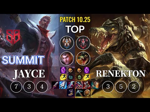 SB Summit Jayce vs Renekton Top - KR Patch 10.25