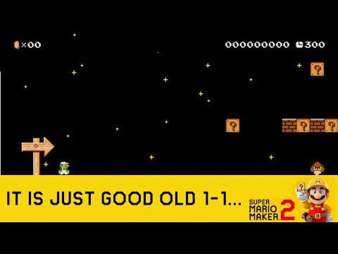 It is just good old 1-1... - Themed level #SuperMarioMaker2