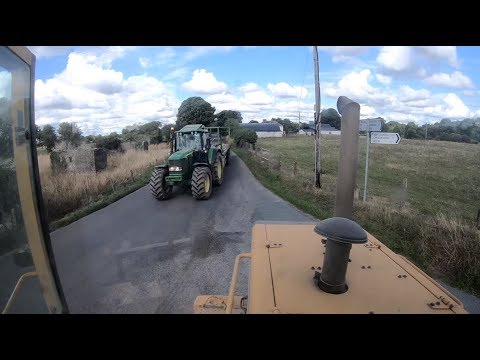 Drawing Home Round Bales - Harvest 2018 - GoPro HD