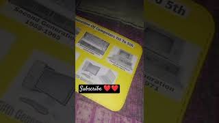 Chart on the generation of the computer .. easy and simple chart #shortvideo #youtubeshorts #shorts