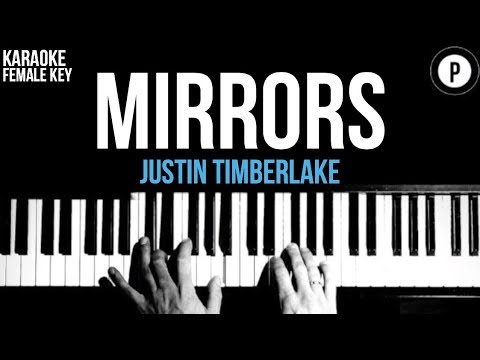 Justin Timberlake - Mirrors Karaoke SLOWER Acoustic Piano Instrumental Lyrics Cover FEMALE KEY