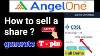 How to sell shares in angle one | share kaise bache | stock sell angle one | T - pin