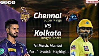 Tata IPL 2022 - Is Live || CSK VS KKR Match Highlight || Part 1 Match Video || @THEBONGGAMEING