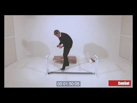 Conset (Дания) 37 Flex (Черный/ Белый/ Серый):Офисный стол для работы сидя-стоя (подходит для высоких и детей) - фото 1 - id-p855896613