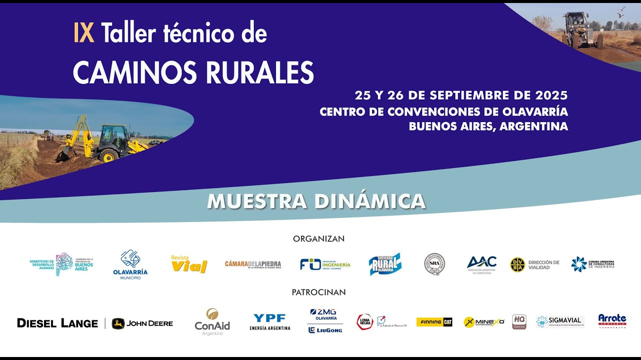 Muestra dinámica de maquinarias