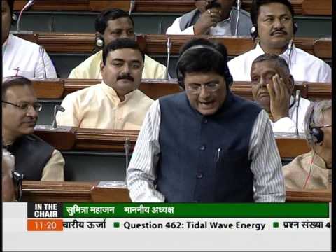 Dr. Shashi Tharoor MP's question on Tidal Wave Energy