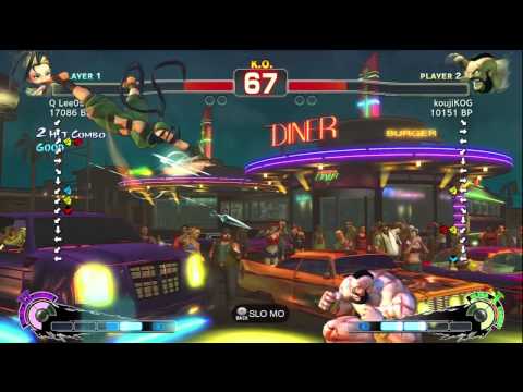 KOG [Zangief] vs Q Lee0914 [Ibuki] SSF4 Japanese Online Ranked Matches - TRUE-HD
