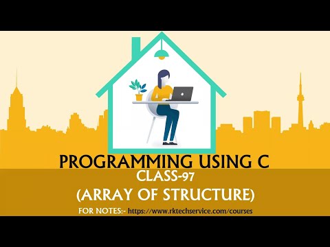 PROGRAMMING USING C CLASS-97 (Array of Structure)