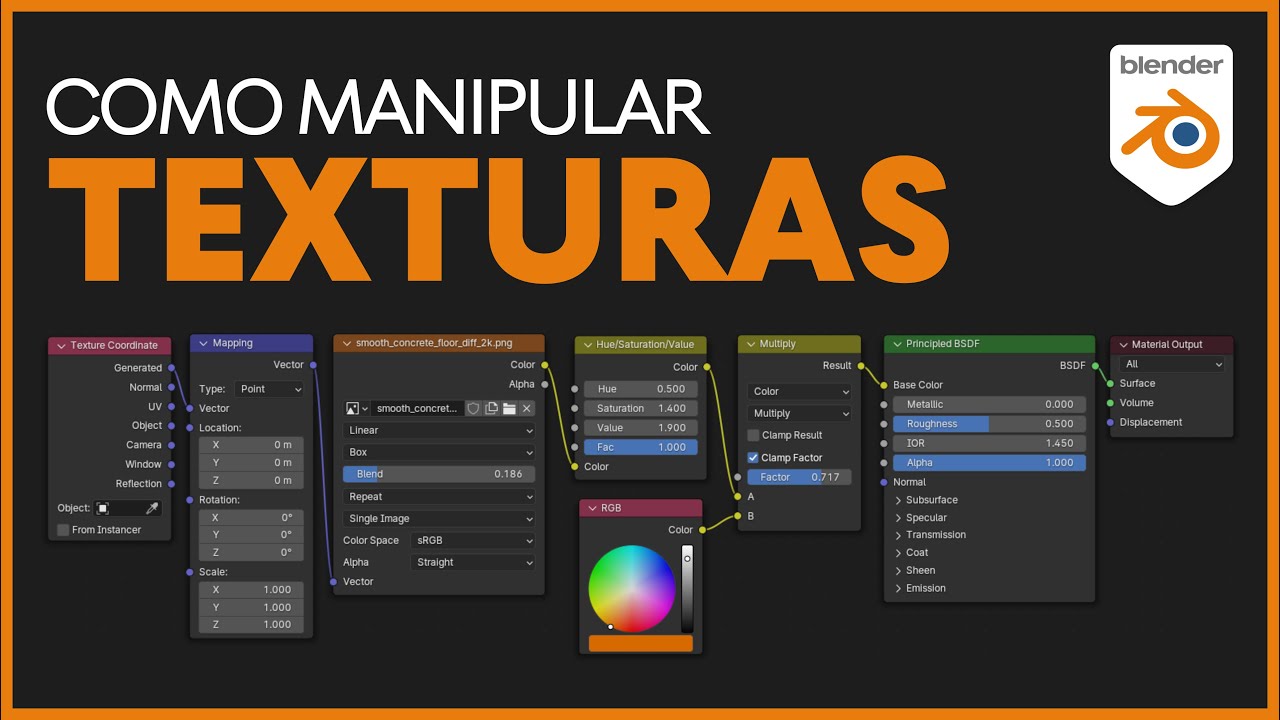 Como MANIPULAR TEXTURAS no Blender 3D (Útil demais!!!)