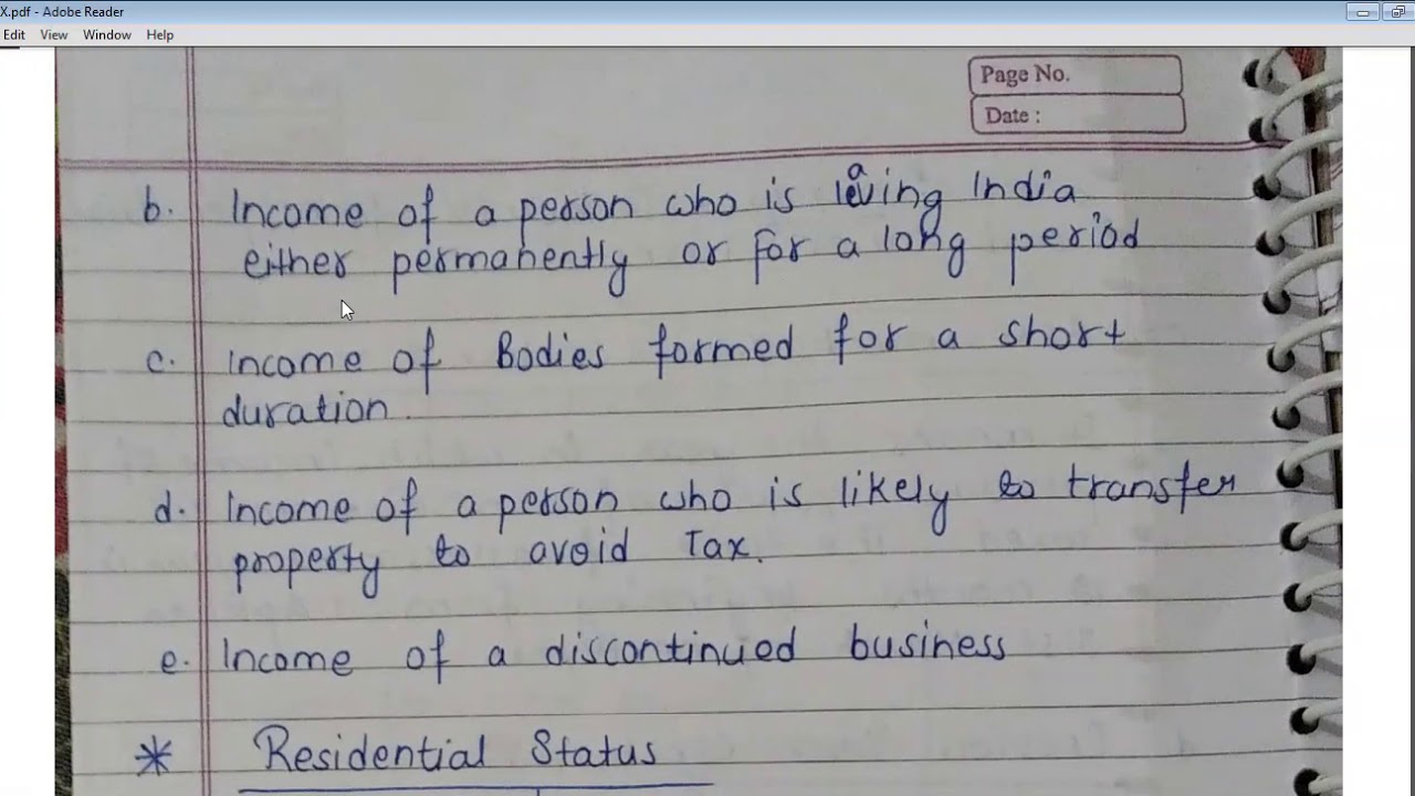 SAITM BBA SEM 6 INCOME TAX UNIT 1 LECTURE 1