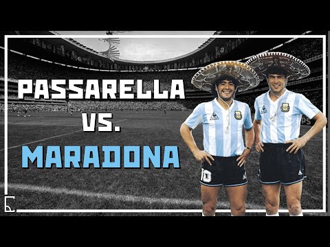 MARADONA ET PASSARELLA - LES ENNEMIS DE LA SÉLECTIONS ARGENTINES 1986
