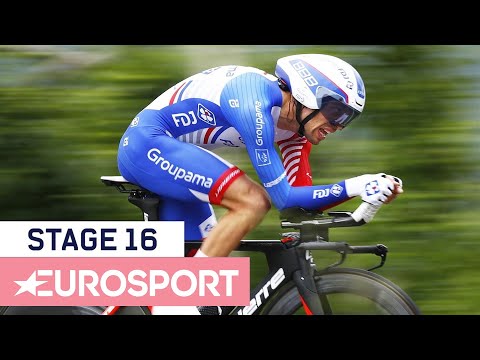 Thibaut Pinot Loses the Pace in Giro Time Trial | Giro d'Italia 2018 | Stage 16 Highlights