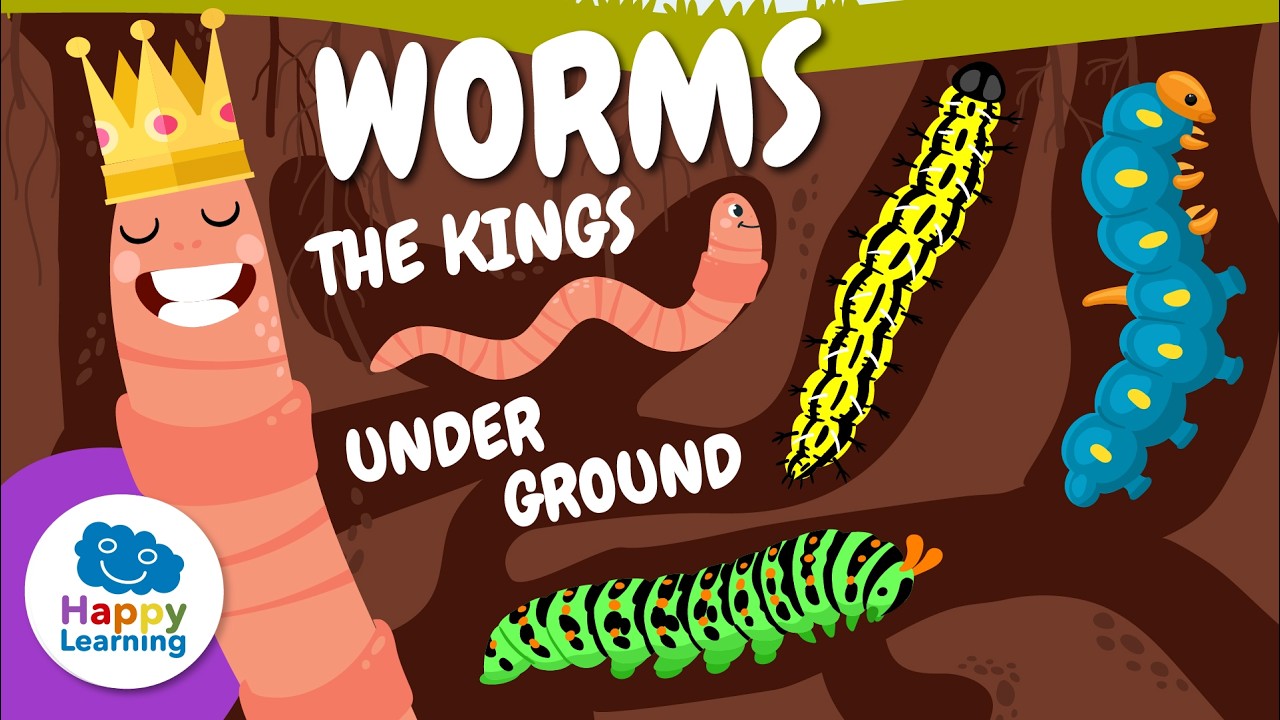 🪱 LIVE. ANNELIDS | Do Earthworms Have a Brain? | Educational Videos for Children | @HappyLearningEN