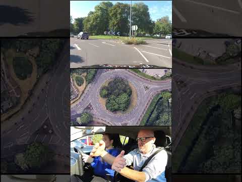 Spiral Roundabouts. Follow the paint and not your intuition #learntodrive