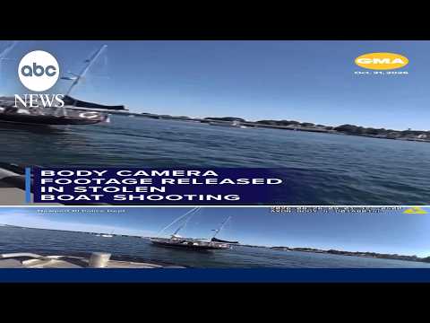 Body camera footage released in stolen boat shooting