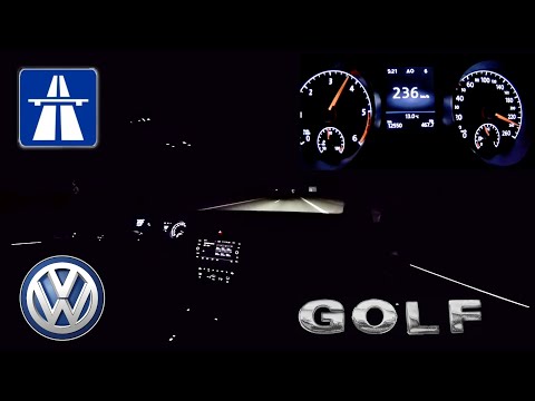 Schnelle Autobahnfahrt im Golf 7 TDI