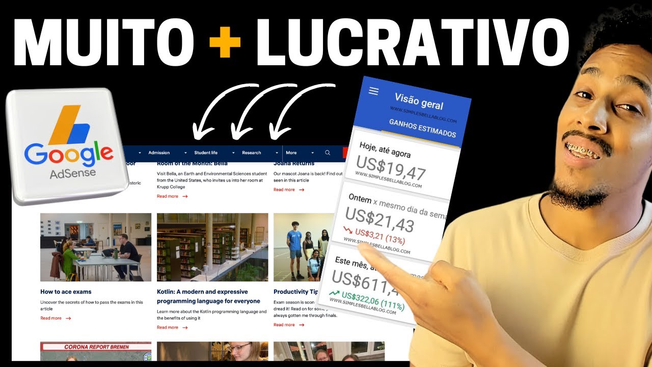 BLOG EM INGLES É MUITO MAIS LUCRATIVO COM GOOGLE ADSENSE