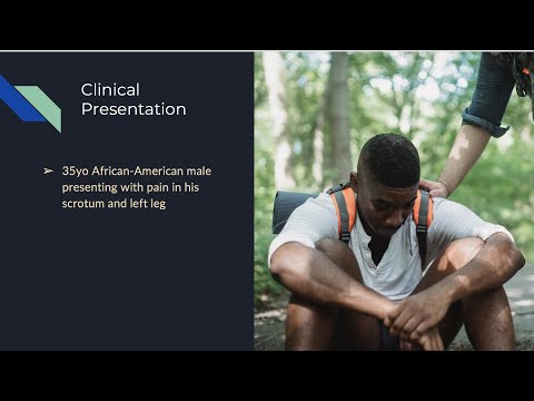 Unexpected Diagnosis in a Young Man with Scrotal and Leg Pain