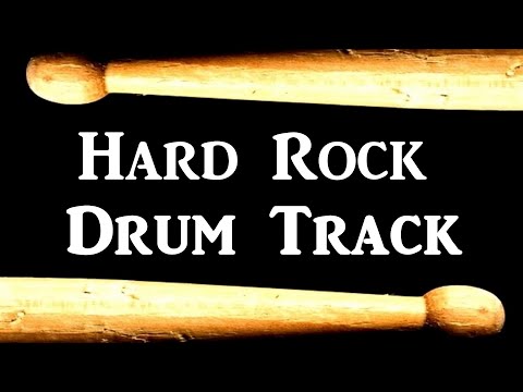 Hard Rock Drum Beat 100 BPM Drum Track For Bass Guitar Backing Track #147