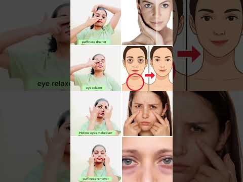 Face yoga for dark circles and eye brightening #faceyoga