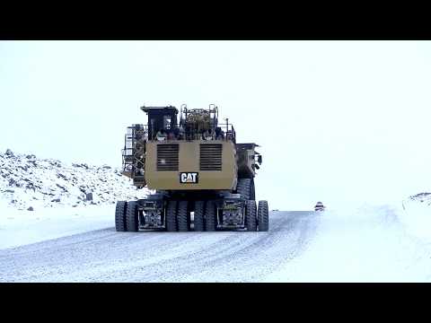 Sleipner E310 transport system at winter conditions with CAT 6030