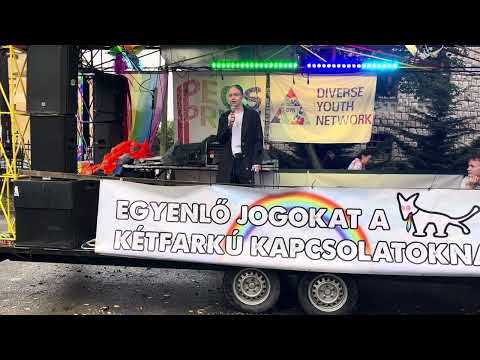Pankotai Lili beszéde a III. Pécs Pride-on