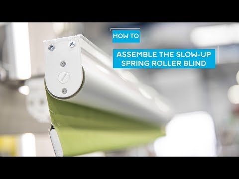 Part of a video titled Assembling the Slow-up Spring Roller Blind - YouTube