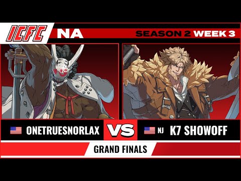 OneTrueSnorlax (Nagoriyuki) vs K7 Showoff (Leo) Grand Finals - ICFC GGST NA Season 2 Week 3