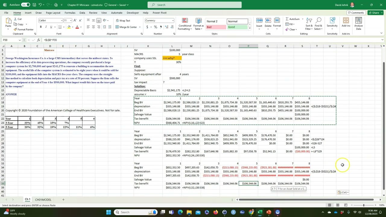 How to Show your Work on the Mini-cases
