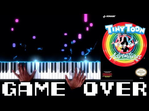 Tiny Toon Adventures (NES) - Game Over - Piano|Synthesia Video