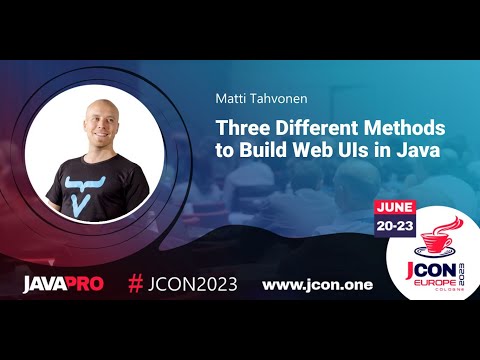Três métodos diferentes para construir UIs da Web em Java | Matti Tahvonen (PT)
