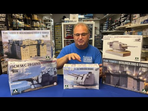 New releases from Takom Models Flak Towers and gun turrets