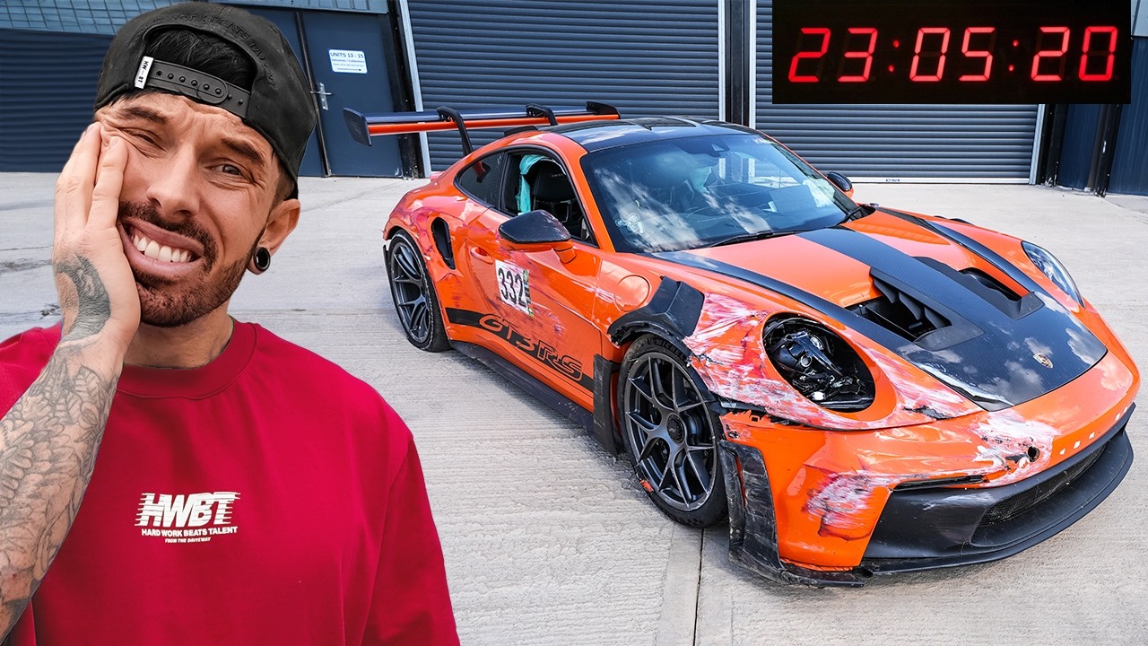 I REBUILT A WRECKED PORSCHE GT3RS IN 24 HOURS