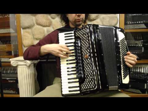 SCANSUPVI2S120BK - NEW Black Scandalli Super VI 2S Piano Accordion LMMH 120 $8999