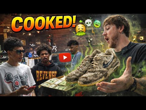 THEY TRIED TO SELL ME NASTY SHOES!!