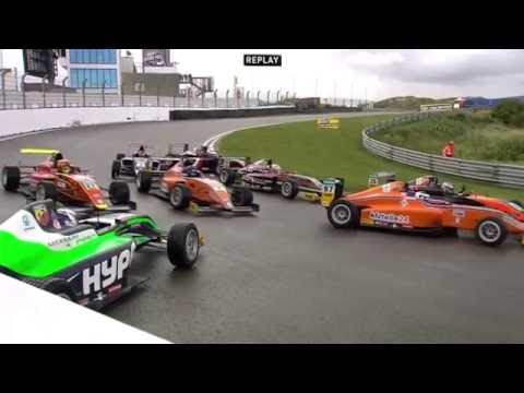 ADAC Formula 4 2016. Race 3 Circuit Park Zandvoort. Pile Up & Red Flag