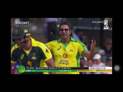 Wasim Akram bowling After 15 years and bowled steven smith