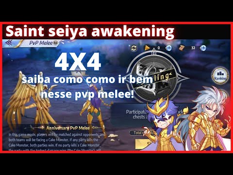 Dicas para ir bem nesse pvp melee 4x4! saint seiya awakening