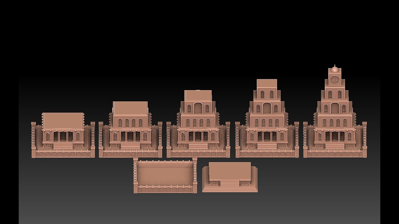 히어로즈 오브 마이트 앤 매직 3 네크로폴리스 마법사 길드 3D 프린트 모델