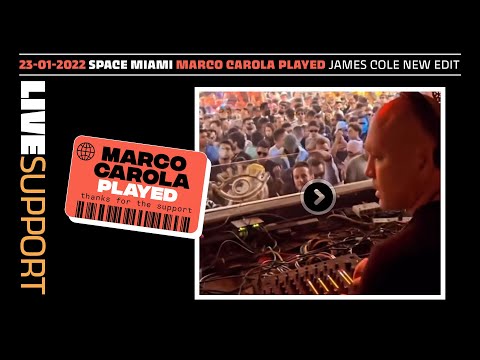 Marco Carola played James Cole edit at Space Miami 23 01 2022