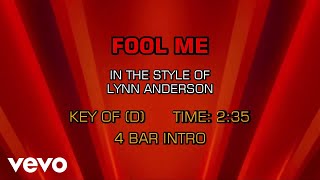 Lynn Anderson - Fool Me (Karaoke)