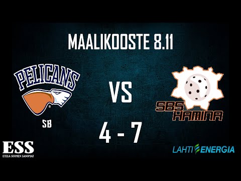 Pelicans SB - SBS Hamina | Miesten Salibandy 2. divisioona | 8.11.2020 maalikooste